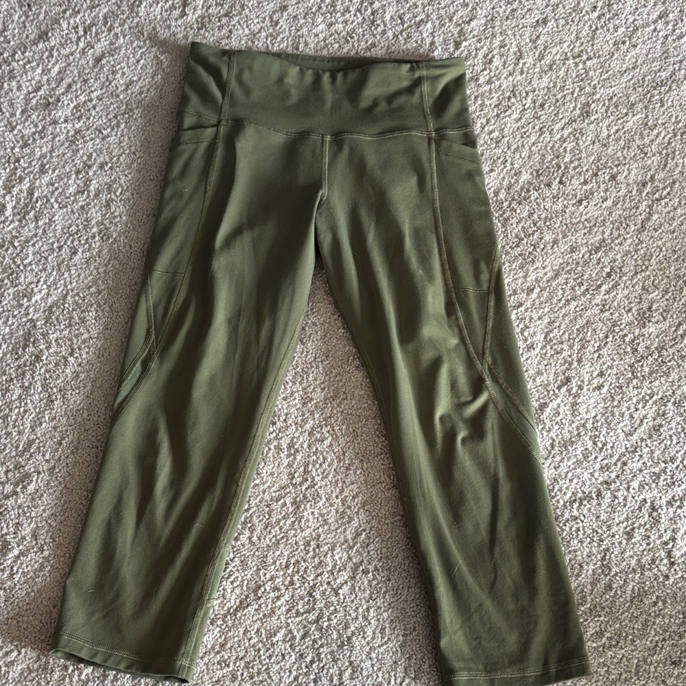 Old Navy Olive Green Athletic Leggings